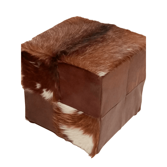 Leather Footrest Stool - Limassolian Leathers