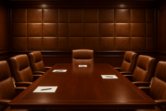 conference room leather wall panels